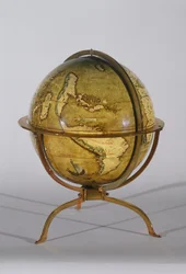 Terrestrische globe, een van een paar bekend als de 